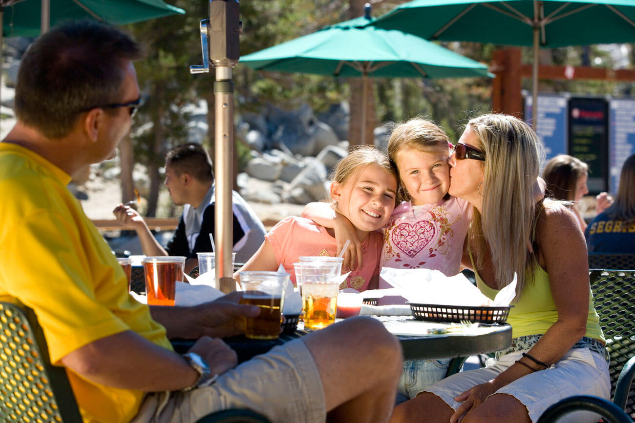 Dining outside at Tamarack Lodge Heavenly Mountain Resort