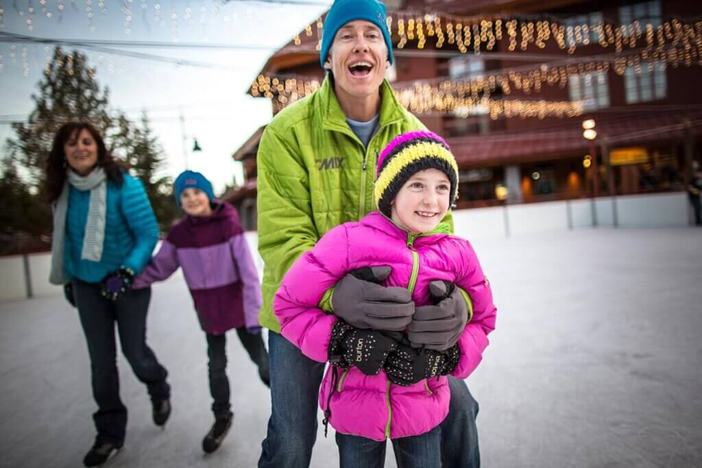 Ice Skating Lake Tahoe Heavenly Village