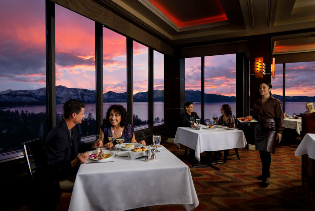 Lakeview dining at Lake Tahoe in November