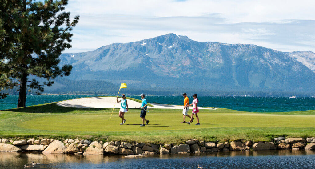 Golfing at Edgewood Tahoe