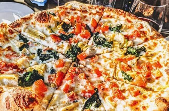Pizza at a Lake Tahoe Restaurant