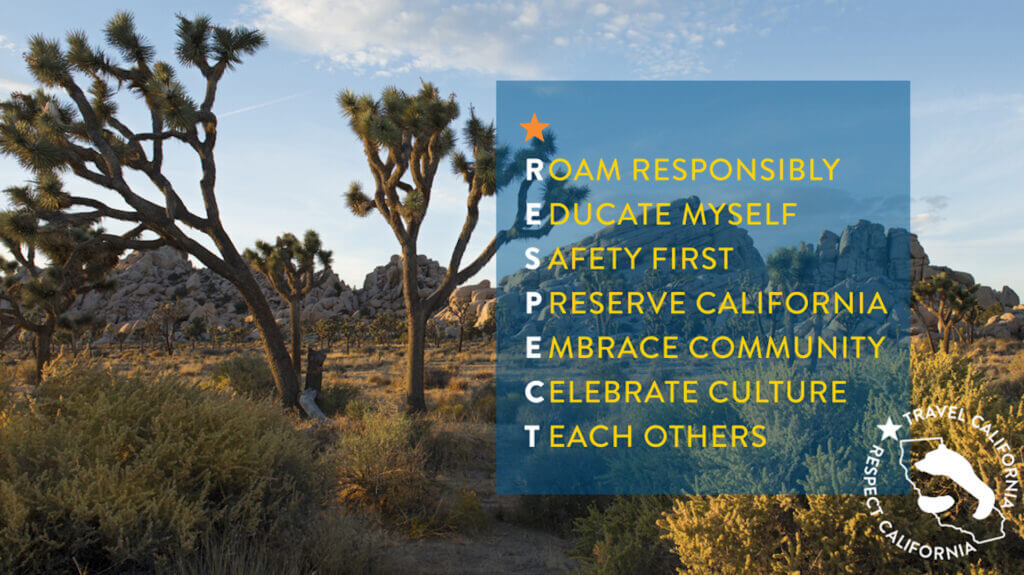 R.E.S.P.E.C.T. California Travel Code