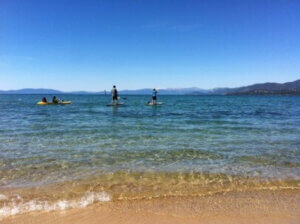 Paddle boarding near El Dorado Beach