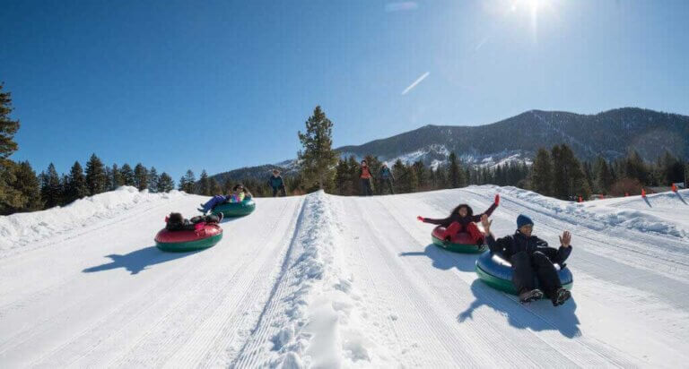 Tahoe Snowmobile Tubing Hill