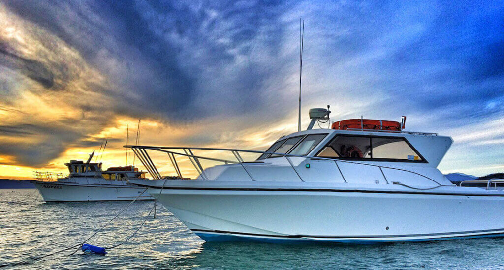 Fishing Charter Boat on Lake Tahoe