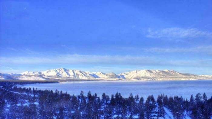 Lake Tahoe's South Shore in Winter